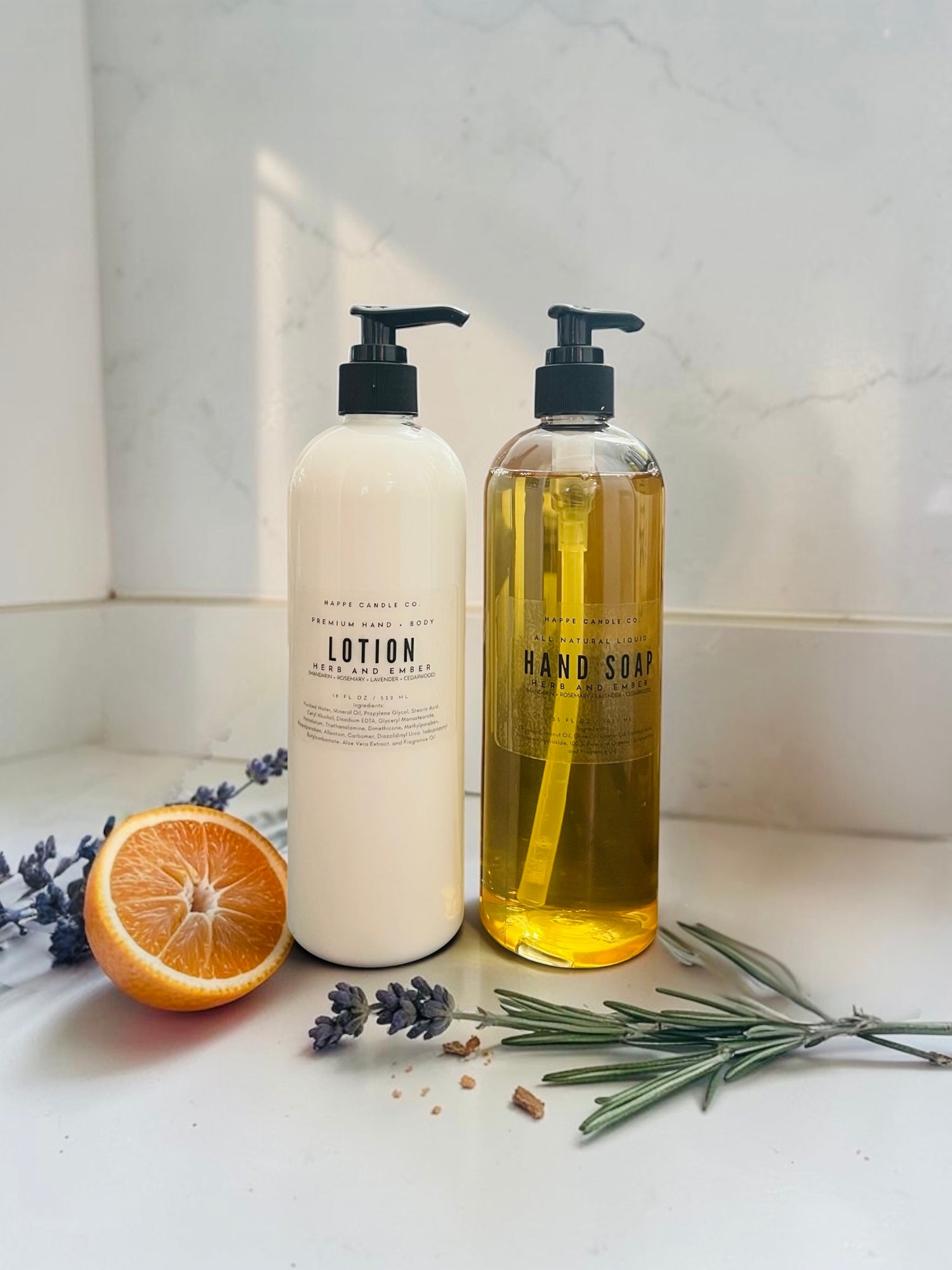 All Natural Liquid Hand Soap and Premium Hand + Body Lotion