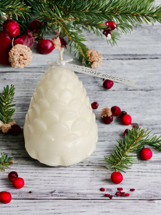 Pinecone Molded Candle