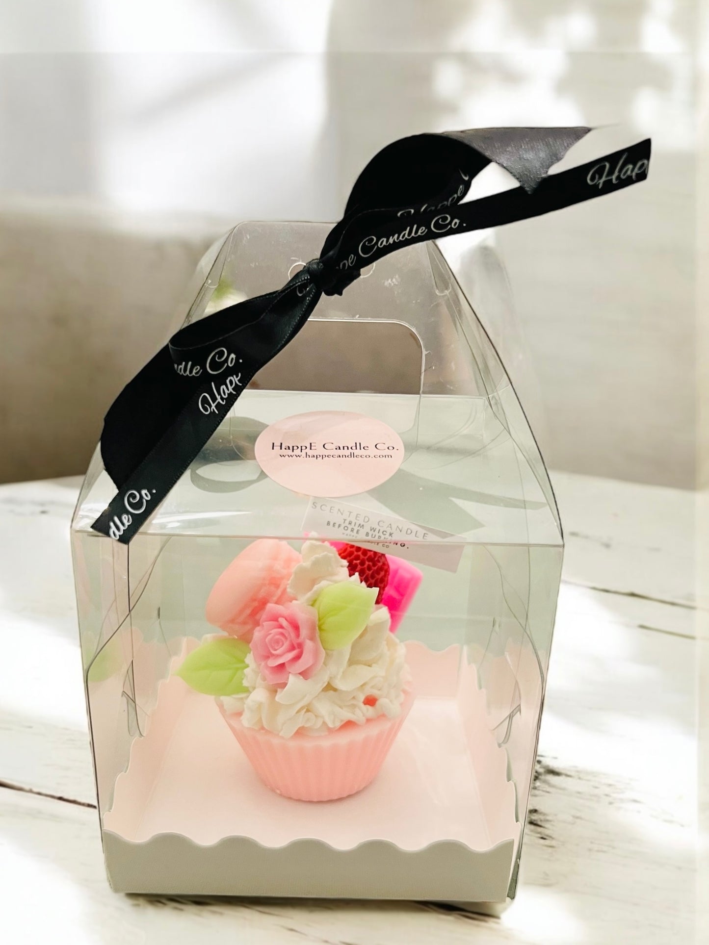 Strawberries and Cream Cupcake Candles